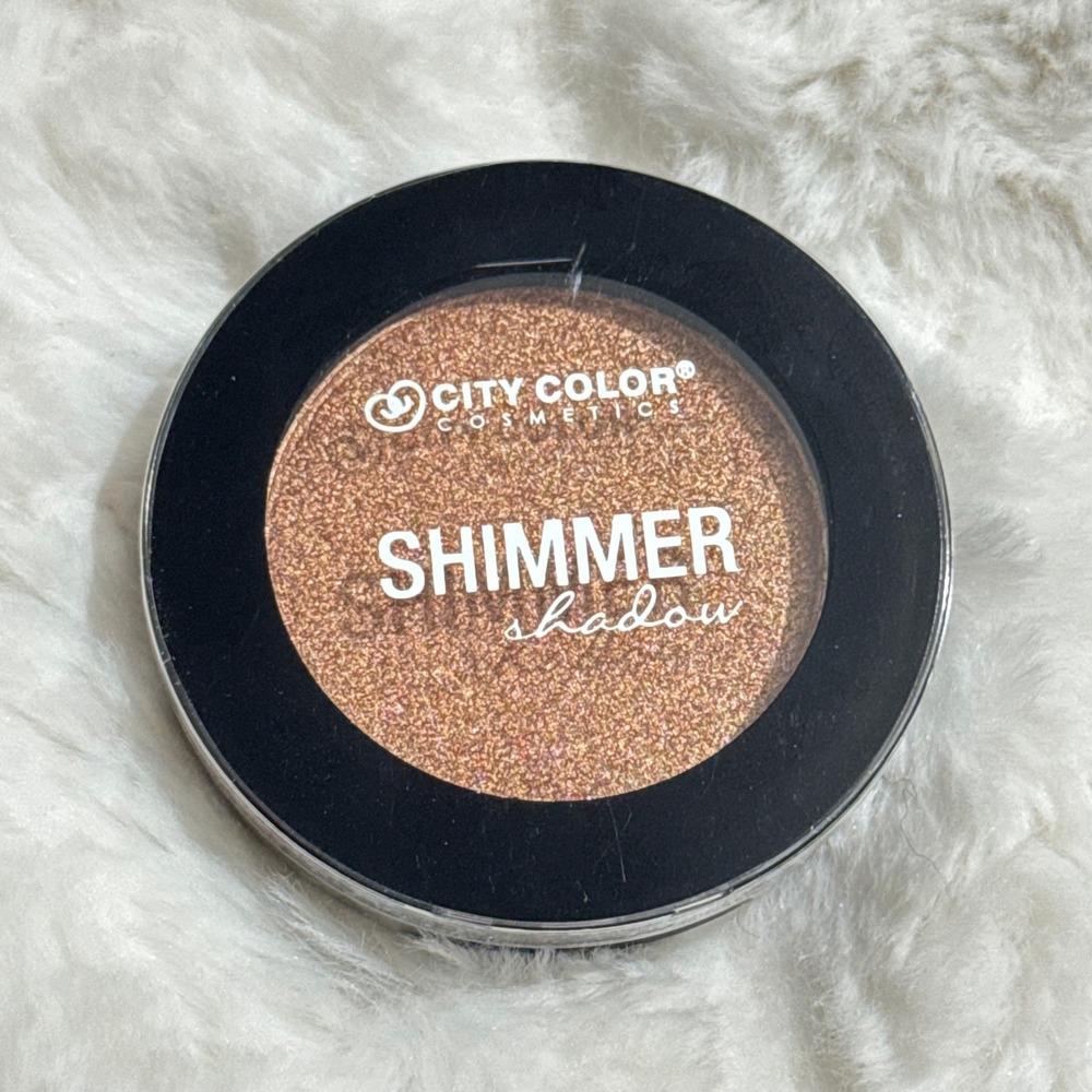 City Color Cosmetics Shimmer Shadow Cheers to Life Bronze Gold Eye Shadow Single
